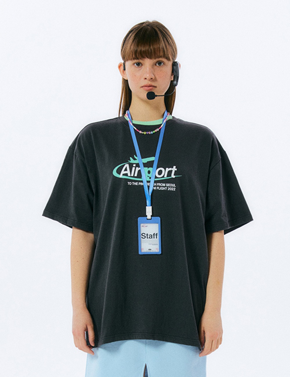 UNI AIRPORT T-SHIRT (CHARCOAL) *SIZE 2 7/8 출고 예정